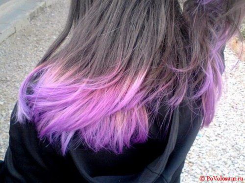 Осветление dip dye